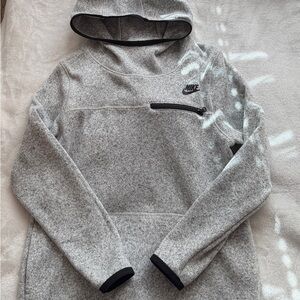 Nike Heather Gray Fleece Hoodie